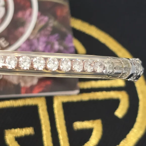 Rare budhagirl ultimate all weather bangle In 3 Metals Crystal Clear - Picture 4 of 6